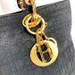 Dior Lady CHRISTIAN DIOR Lady Dior Cannage Bag Tote Bag Hand Bag Nylon canvas Black Used