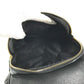VERSACE medusa logo Belt Bag Cross Shoulder Bag body bag Leather Black/Gold Used