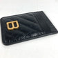 BALENCIAGA 782132 Crush Magnetic Card Holder Business card holder, pass case, magsafe Card Case Leather Black Used