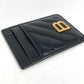 BALENCIAGA 782132 Crush Magnetic Card Holder Business card holder, pass case, magsafe Card Case Leather Black Used