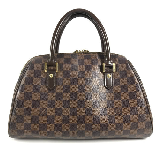 LOUIS VUITTON N41434 Damier Rivera MM Rivera MM Bags Tote Bag Mini Duffle Bag Hand Bag Damier Canvas Ebene Brown Used