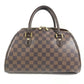 LOUIS VUITTON Damier Rivera MM Rivera MM Bags Tote Bag Mini Duffle Bag Hand Bag Damier Canvas Ebene Brown Used