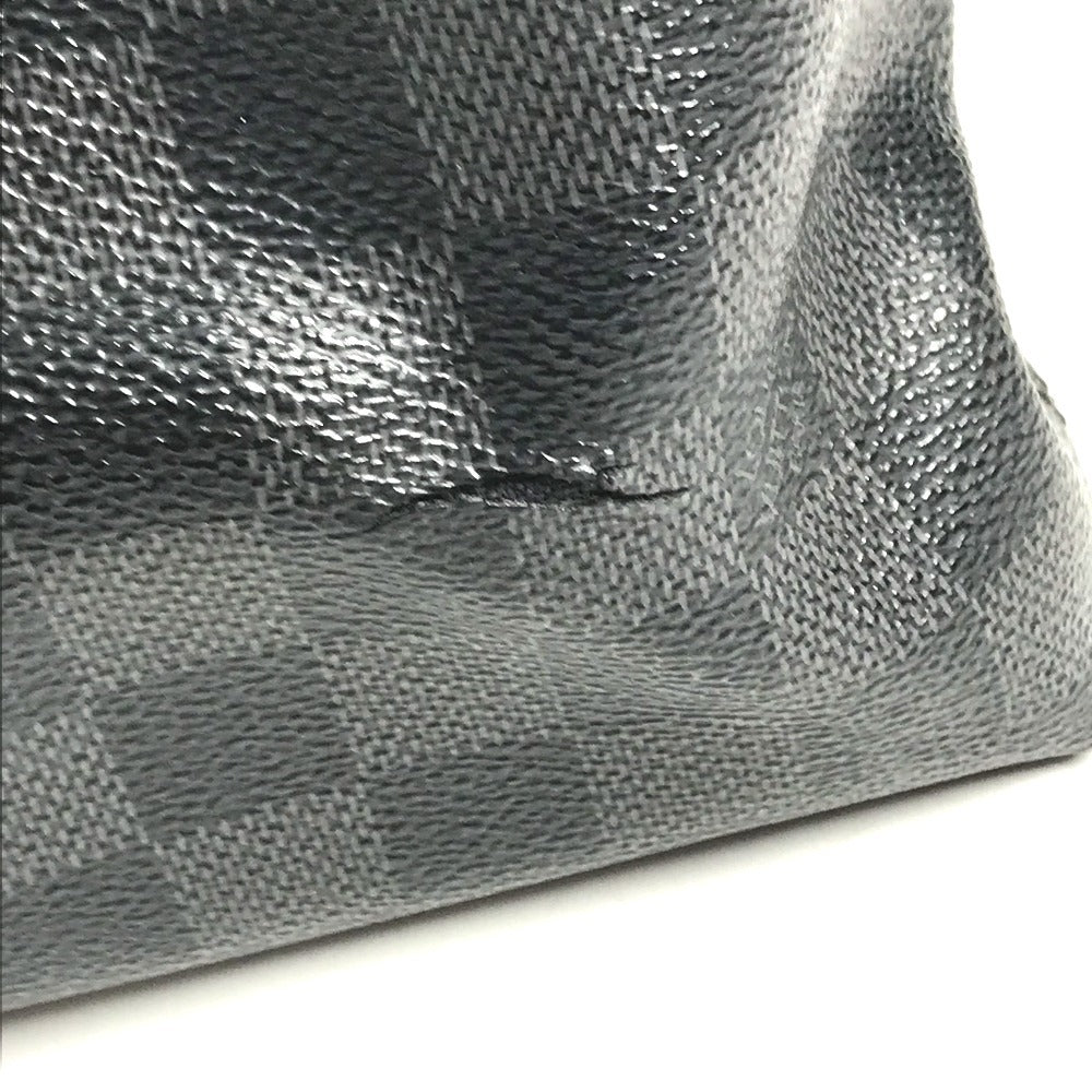 LOUIS VUITTON N48224 Damier Graphite Porto Document Jour PDJ Bag, Briefcase, Handbag, Document Bag Business bag DamierGraphiteCanvas Black Used