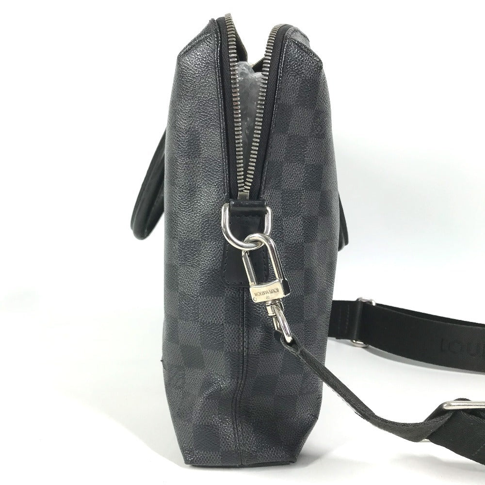 LOUIS VUITTON N48224 Damier Graphite Porto Document Jour PDJ Bag, Briefcase, Handbag, Document Bag Business bag DamierGraphiteCanvas Black Used