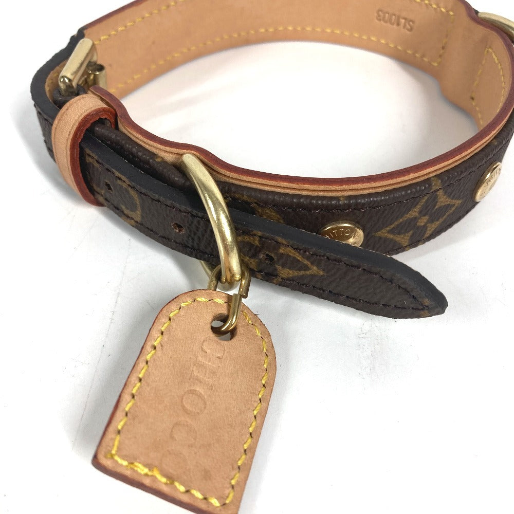 LOUIS VUITTON M58072 Pet Color Monogram Dog Pet Collier Baxter MM Collier Baxter MM Collar MonogramCanvas Brown Used