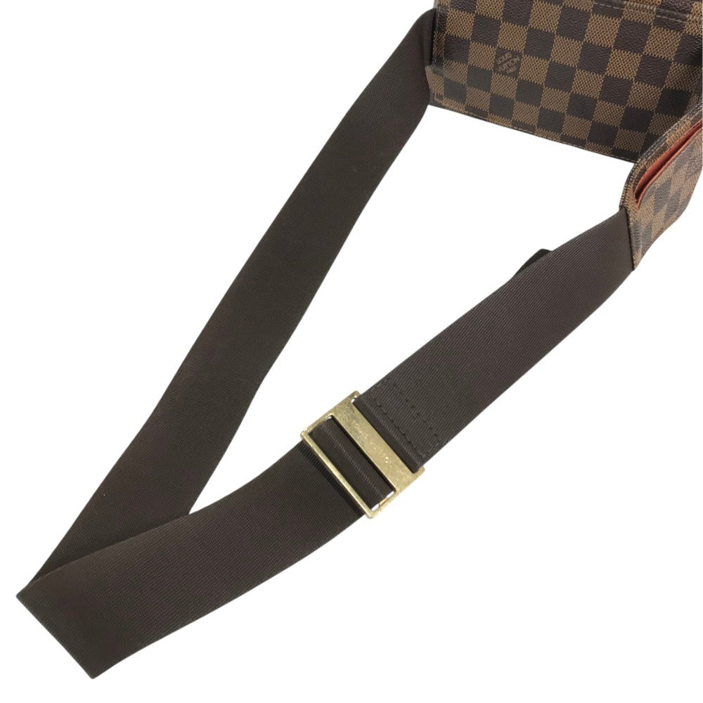 LOUIS VUITTON N51994 Damier Geronimos Bag Shoulder Bag Waist Pouch body bag Damier Canvas Ebene Brown Used
