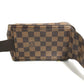 LOUIS VUITTON N51994 Damier Geronimos Bag Shoulder Bag Waist Pouch body bag Damier Canvas Ebene Brown Used