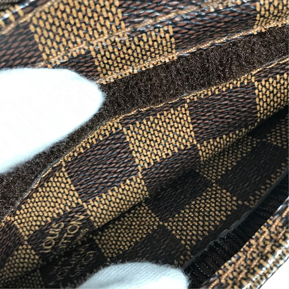 LOUIS VUITTON N51994 Damier Geronimos Bag Shoulder Bag Waist Pouch body bag Damier Canvas Ebene Brown Used
