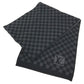 LOUIS VUITTON M70030 Damier Graphite charpes petit damier Men's scarves and accessories Scarf wool Black Used