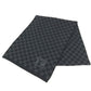 LOUIS VUITTON M70030 Damier Graphite charpes petit damier Men's scarves and accessories Scarf wool Black Used