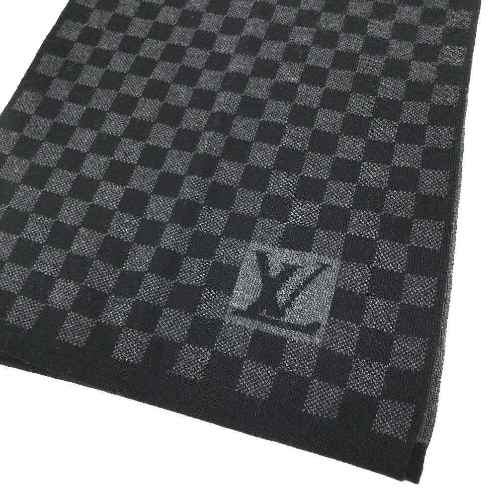 LOUIS VUITTON M70030 Damier Graphite charpes petit damier Men's scarves and accessories Scarf wool Black Used
