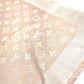 LOUIS VUITTON 不明 Monogram Shawl All-over print stole/shawl scarf with fringe shawl wool / silk pink Used