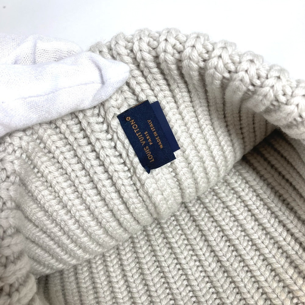 LOUIS VUITTON M7817A Beanie LV Birds LV Logo beanie hat knit hat knit cap Knit hat wool Light gray based Used