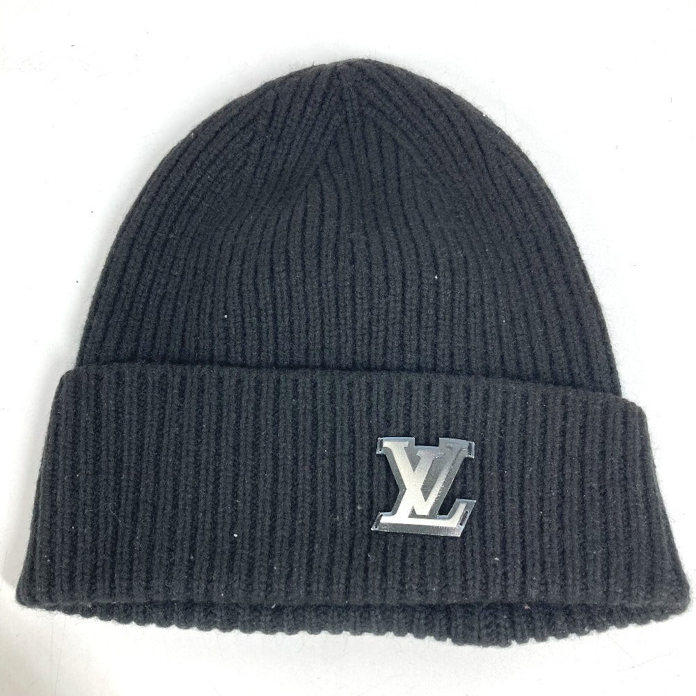 LOUIS VUITTON M76591 Bonnet LV Ahead beanie hat knit hat knit cap Knit hat Cashmere Black Used