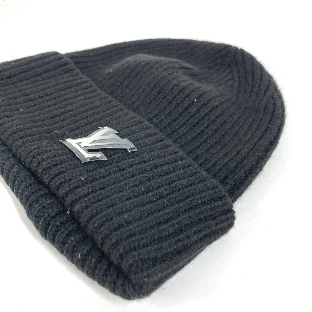 LOUIS VUITTON M76591 Bonnet LV Ahead beanie hat knit hat knit cap Knit hat Cashmere Black Used