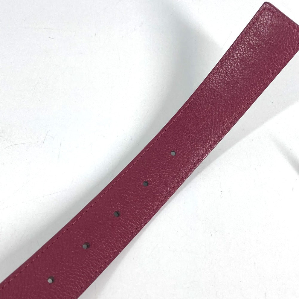 LOUIS VUITTON M0072W Monogram CeintureLV Initial 30mm Accessories LV Buckle belt MonogramCanvas Brown/Wine red Based Used