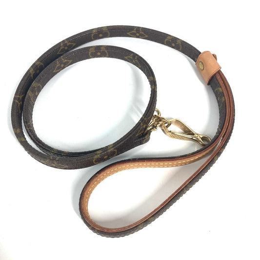 LOUIS VUITTON M58056 Monogram Laisse BaxterMM Dog Puppy Dog Pet Supplies Lead MonogramCanvas Brown Used