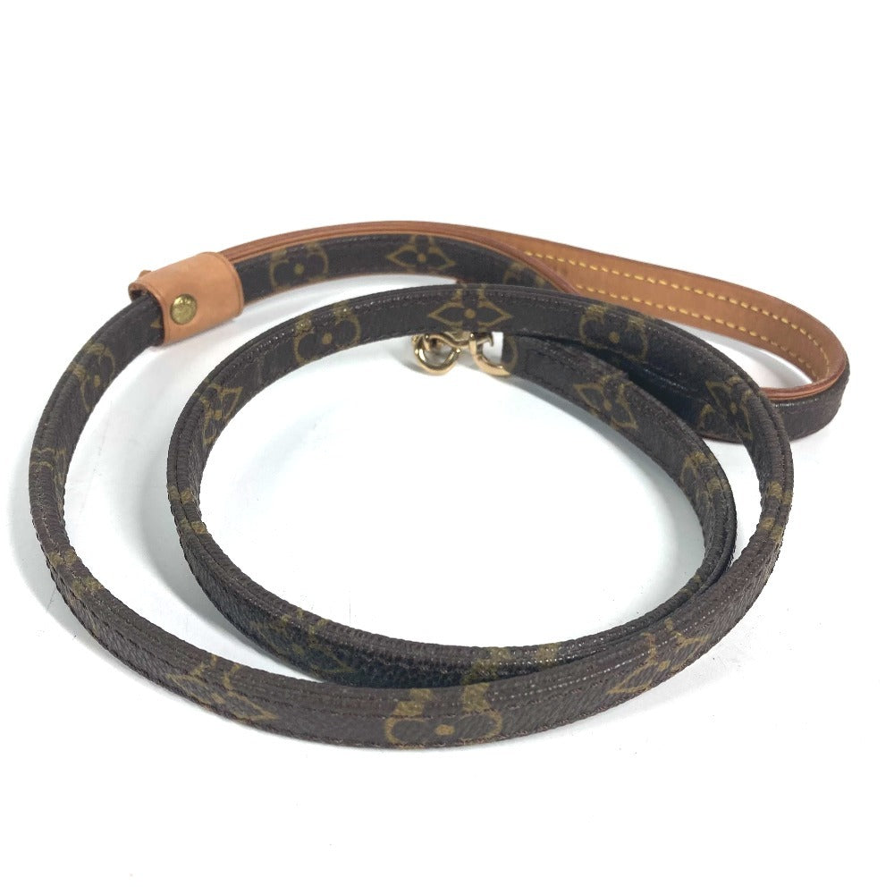 LOUIS VUITTON M58056 Monogram Laisse BaxterMM Dog Puppy Dog Pet Supplies Lead MonogramCanvas Brown Used