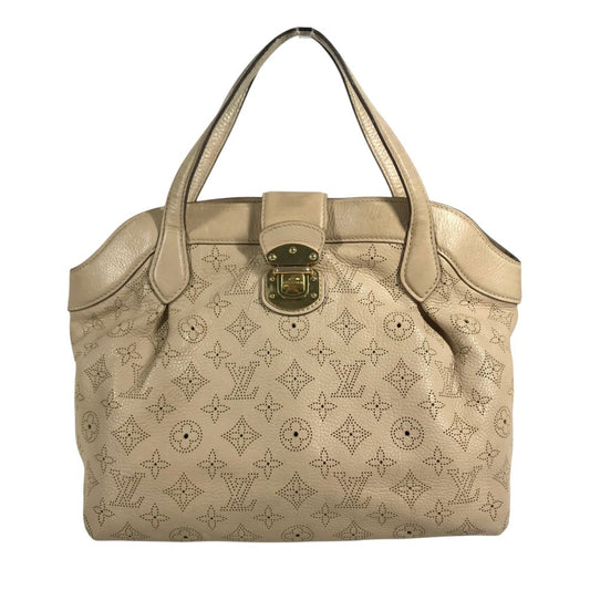 LOUIS VUITTON M93818 MonogramMahina Seals PM Seals PM Bag Tote Bag shawl Shoulder Bag Monogram Mahina Leather Opal Beige Beige Used