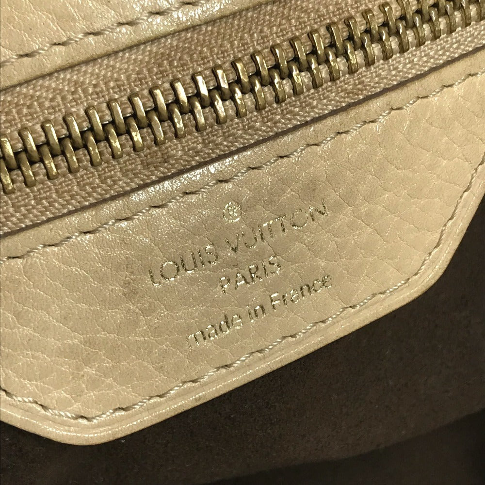 LOUIS VUITTON M93818 MonogramMahina Seals PM Seals PM Bag Tote Bag shawl Shoulder Bag Monogram Mahina Leather Opal Beige Beige Used