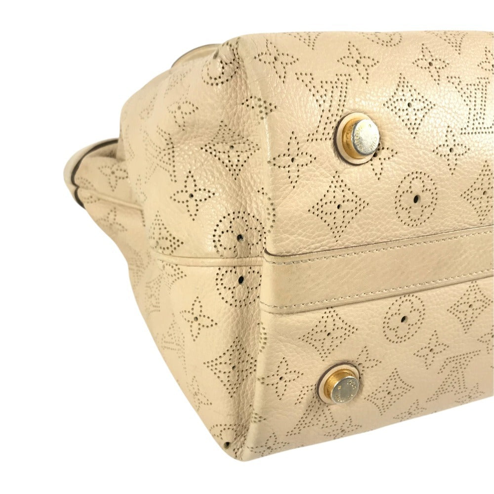 LOUIS VUITTON M93818 MonogramMahina Seals PM Seals PM Bag Tote Bag shawl Shoulder Bag Monogram Mahina Leather Opal Beige Beige Used