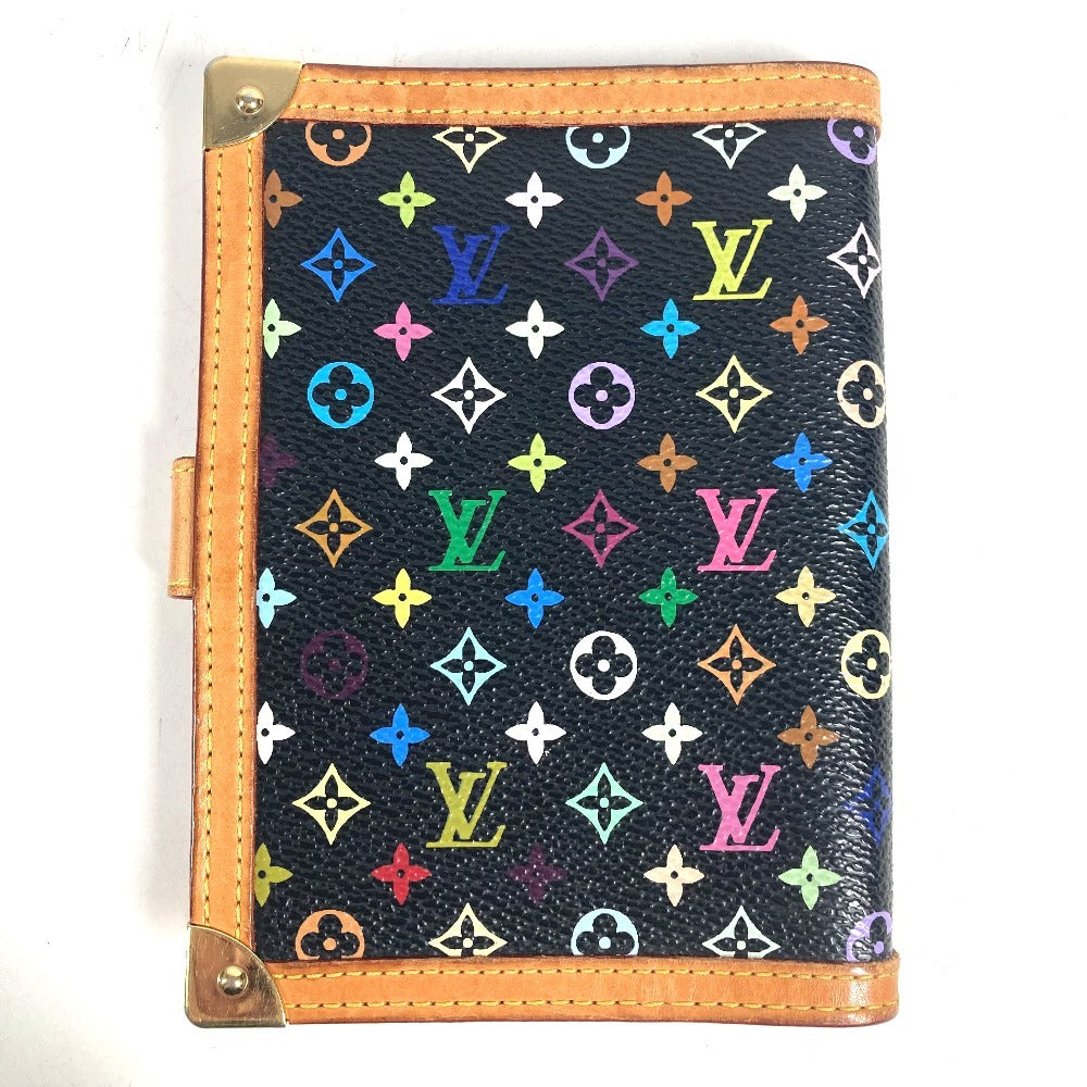 LOUIS VUITTON R20895 MonogramMulticolore AgendaPM Agenda PM System planner, bi-fold, stationery Notebook cover MonogramMulticoloreCanvas Black Used