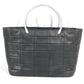 CHANEL Chocolate bar Metal handle CC CC Mark Russian Bag Tote Bag Hand Bag Nylon canvas Black Used