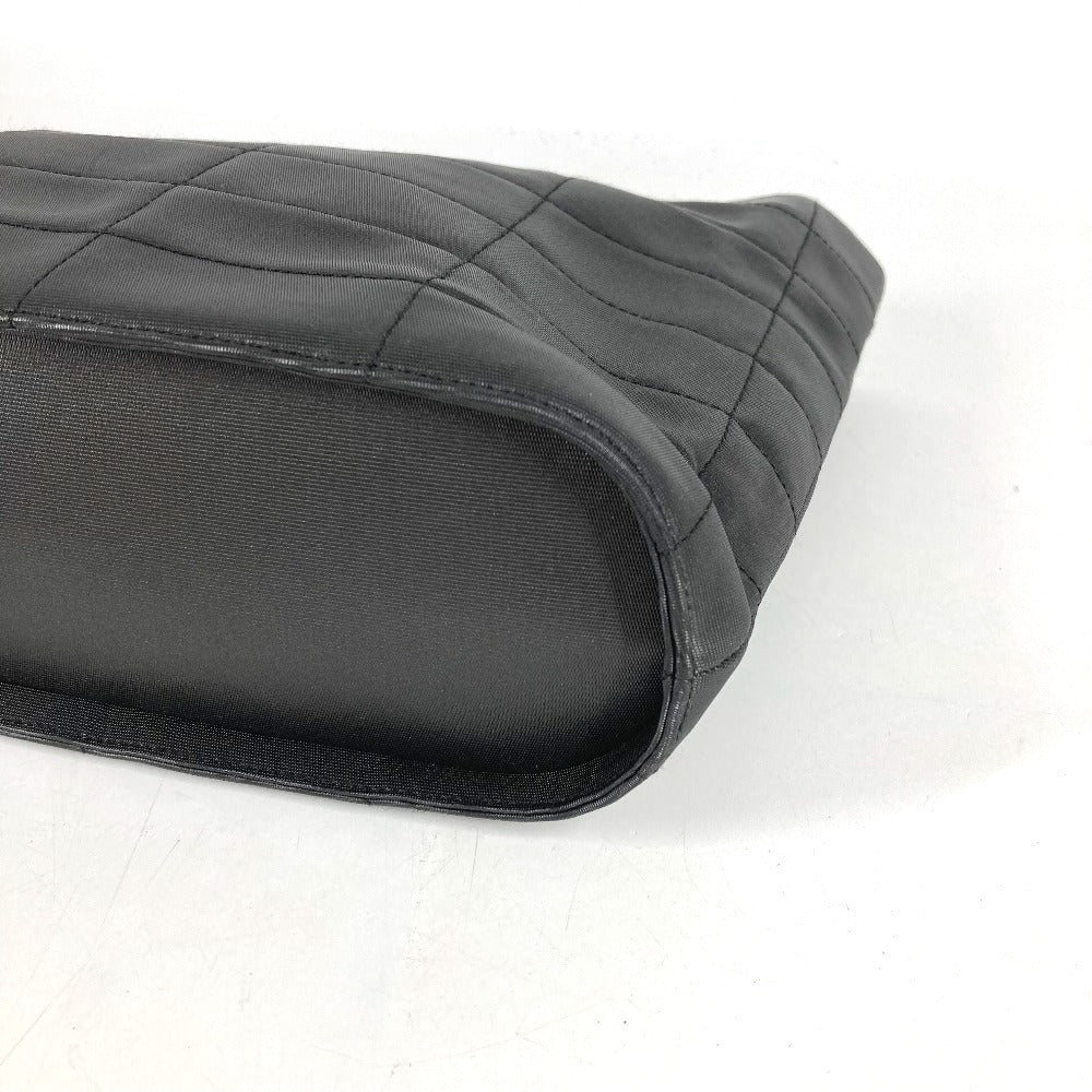 CHANEL Chocolate bar Metal handle CC CC Mark Russian Bag Tote Bag Hand Bag Nylon canvas Black Used