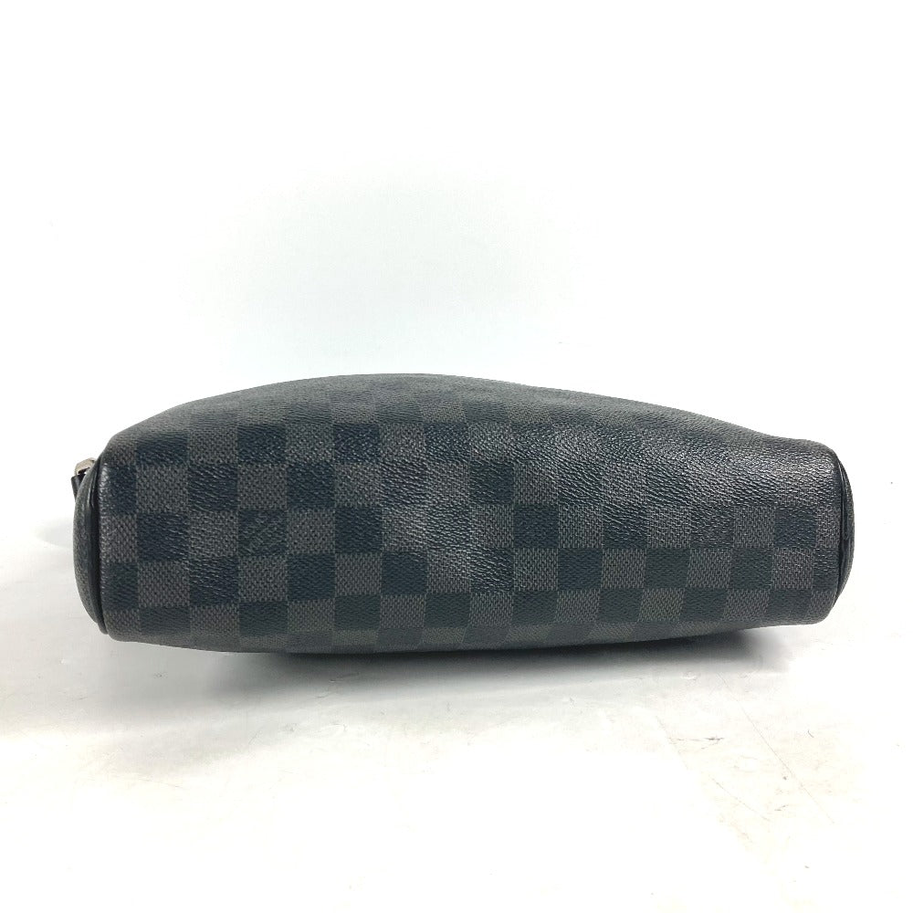 LOUIS VUITTON N42423 Damier Graphite Dayton PM Shoulder Bag in Damier Graphite Canvas, Unisex, Black