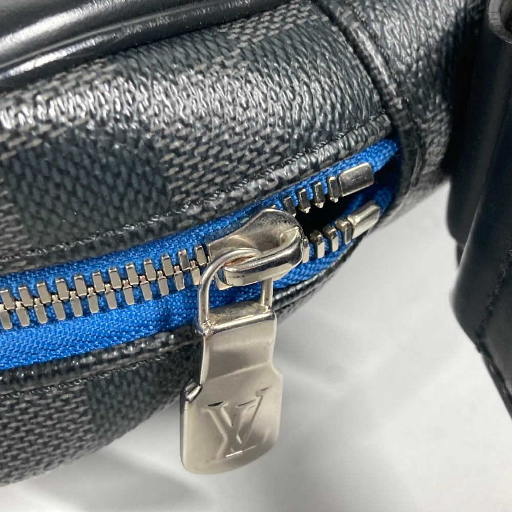 LOUIS VUITTON N42423 Damier Graphite Dayton PM Shoulder Bag in Damier Graphite Canvas, Unisex, Black