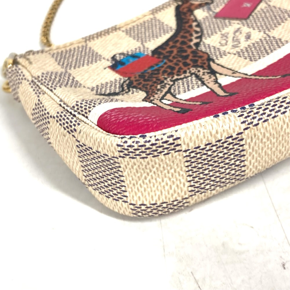LOUIS VUITTON N62200  ダミエアズール キリン ミニ・ポシェット・アクセソワール カバン アクセサリーポーチ ハンドバッグ ショルダーバッグ ダミエアズールキャンバス レディース ホワイト - brandshop-reference