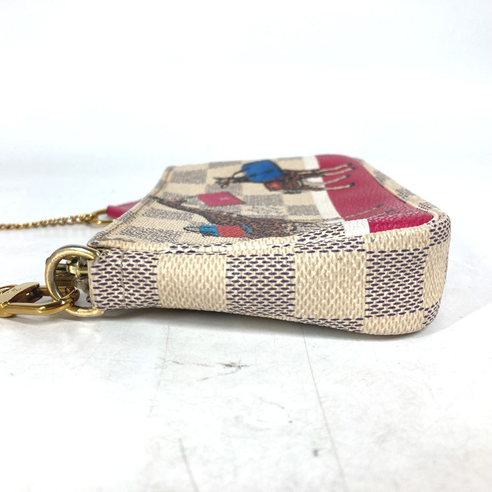 LOUIS VUITTON N62200  ダミエアズール キリン ミニ・ポシェット・アクセソワール カバン アクセサリーポーチ ハンドバッグ ショルダーバッグ ダミエアズールキャンバス レディース ホワイト - brandshop-reference