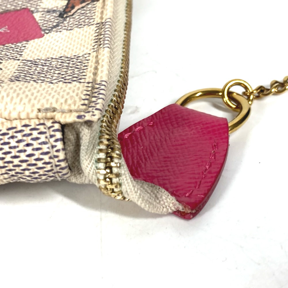 LOUIS VUITTON N62200  ダミエアズール キリン ミニ・ポシェット・アクセソワール カバン アクセサリーポーチ ハンドバッグ ショルダーバッグ ダミエアズールキャンバス レディース ホワイト - brandshop-reference