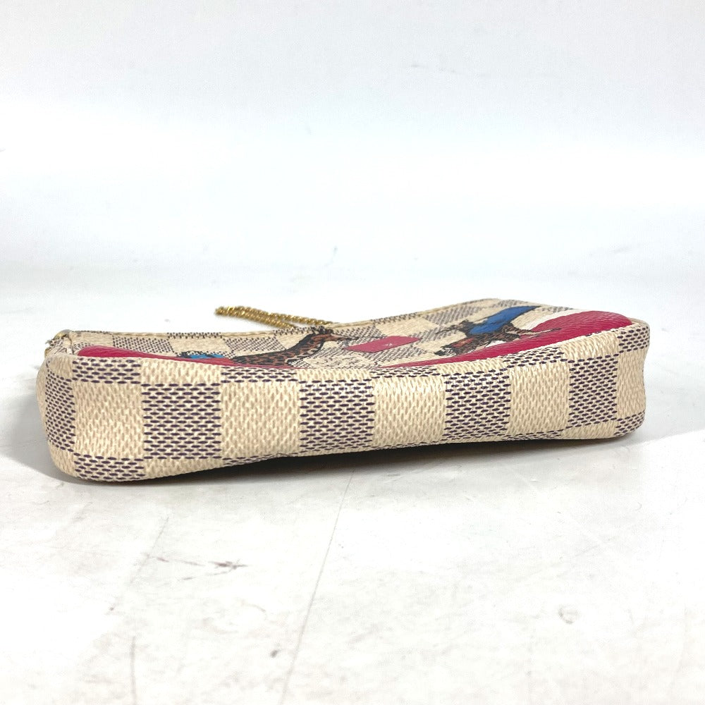 LOUIS VUITTON N62200  ダミエアズール キリン ミニ・ポシェット・アクセソワール カバン アクセサリーポーチ ハンドバッグ ショルダーバッグ ダミエアズールキャンバス レディース ホワイト - brandshop-reference