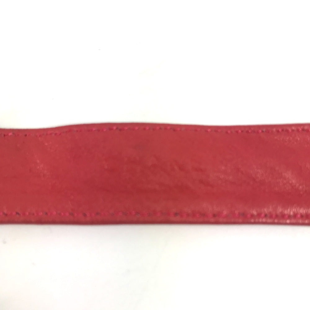 Vintage CHANEL Coin Chain Belt, Ribbon Pants Belt, Leather, Women's, Pink