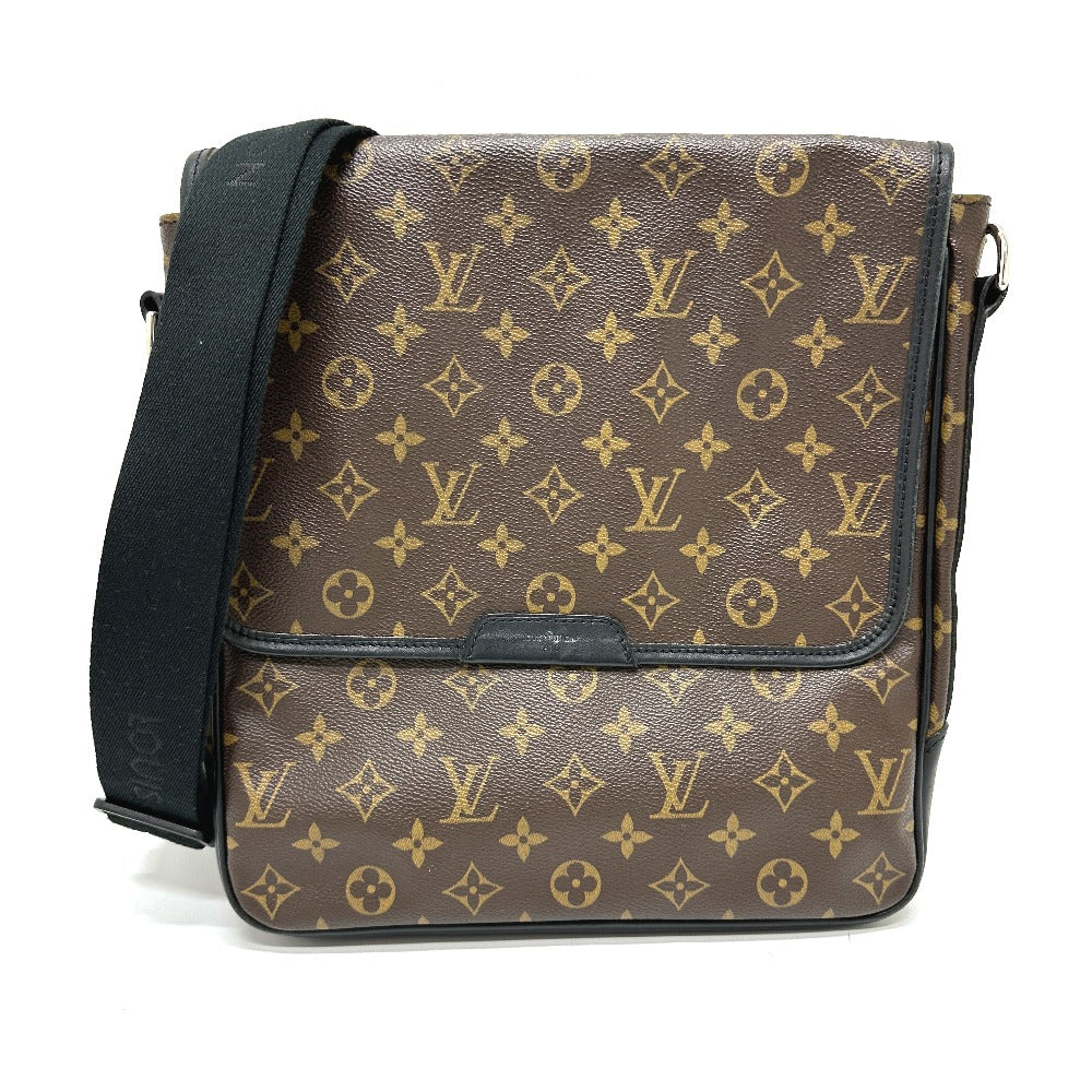 LOUIS VUITTON M56715 モノグラムマカサー バスMM 斜め掛け 鞄 カバン 肩掛け ショルダーバッグ モノグラムマカサーキャンバス メンズ ブラウン - brandshop-reference