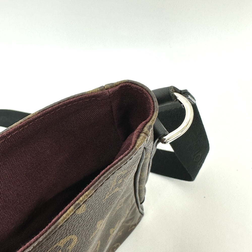 LOUIS VUITTON M56715 モノグラムマカサー バスMM 斜め掛け 鞄 カバン 肩掛け ショルダーバッグ モノグラムマカサーキャンバス メンズ ブラウン - brandshop-reference