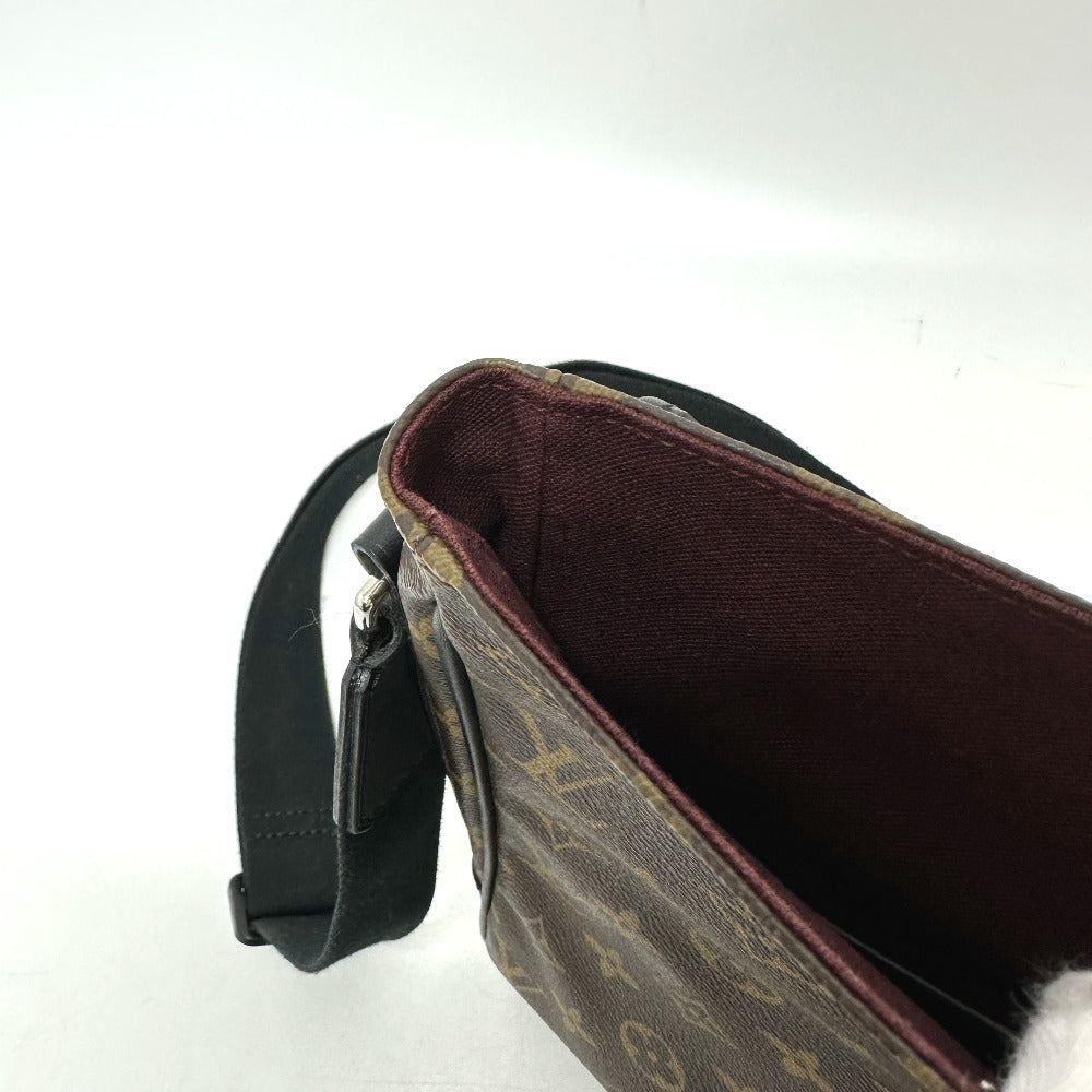 LOUIS VUITTON M56715 モノグラムマカサー バスMM 斜め掛け 鞄 カバン 肩掛け ショルダーバッグ モノグラムマカサーキャンバス メンズ ブラウン - brandshop-reference
