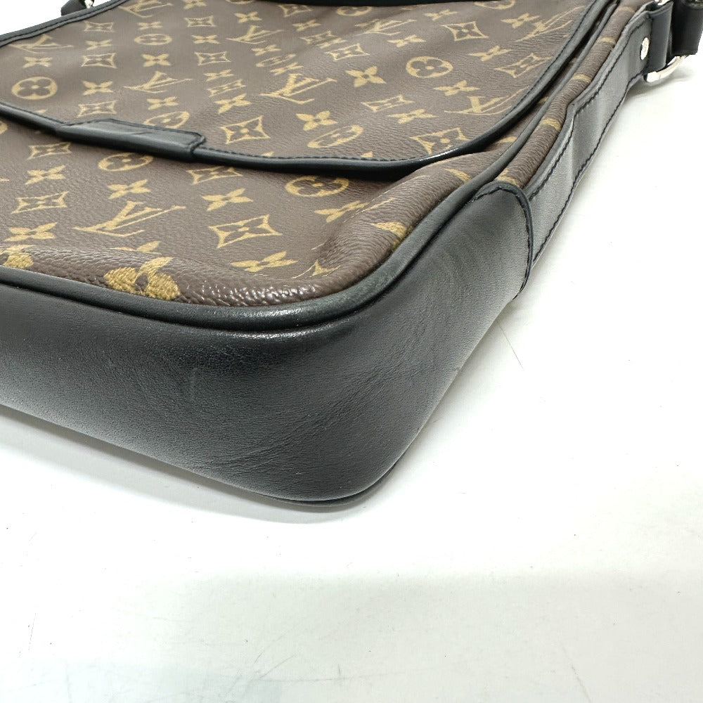 LOUIS VUITTON M56715 モノグラムマカサー バスMM 斜め掛け 鞄 カバン 肩掛け ショルダーバッグ モノグラムマカサーキャンバス メンズ ブラウン - brandshop-reference