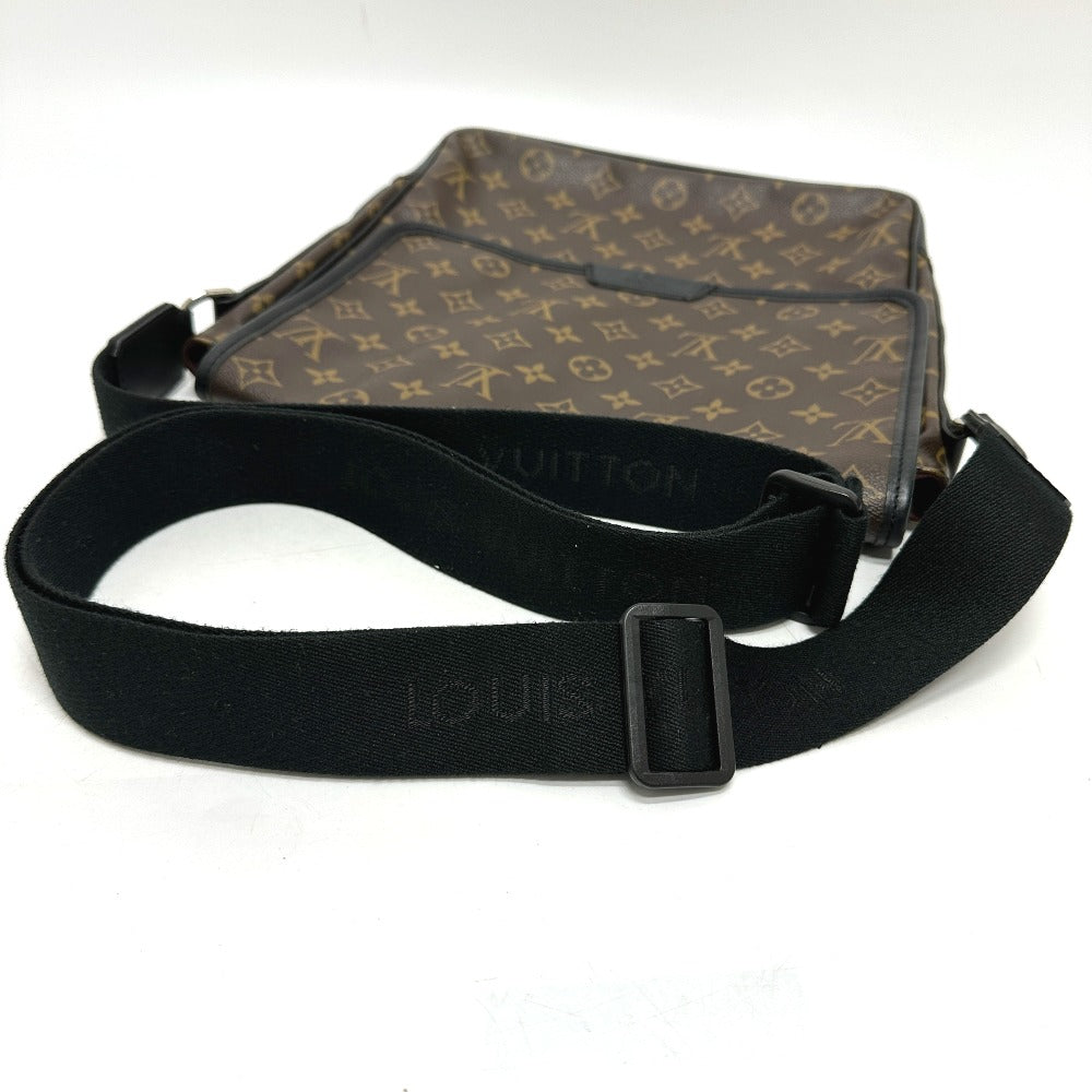 LOUIS VUITTON M56715 モノグラムマカサー バスMM 斜め掛け 鞄 カバン 肩掛け ショルダーバッグ モノグラムマカサーキャンバス メンズ ブラウン - brandshop-reference