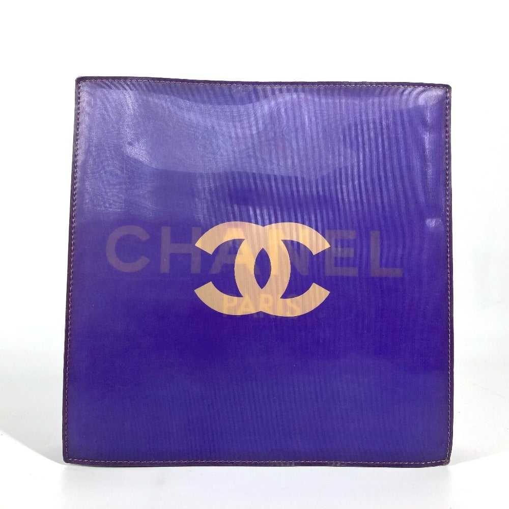 CHANEL ホログラム CC ココマーク Wチェーンバッグ カバン 肩掛け  ショルダーバッグ PVC/レザー レディース パープル - brandshop-reference