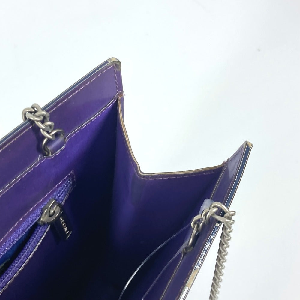 CHANEL ホログラム CC ココマーク Wチェーンバッグ カバン 肩掛け  ショルダーバッグ PVC/レザー レディース パープル - brandshop-reference