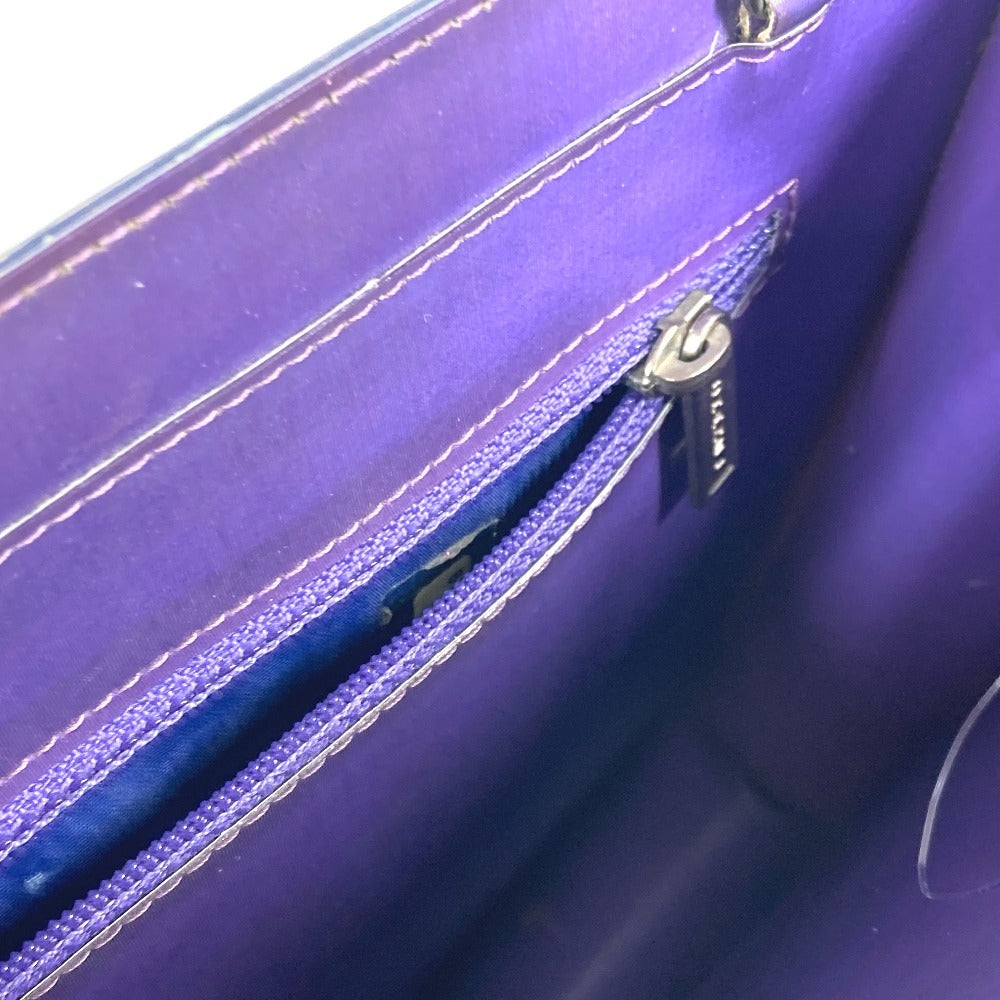 CHANEL ホログラム CC ココマーク Wチェーンバッグ カバン 肩掛け  ショルダーバッグ PVC/レザー レディース パープル - brandshop-reference