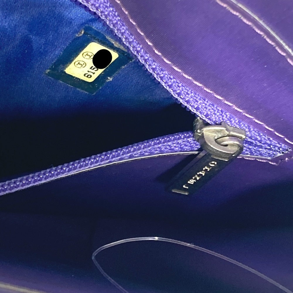 CHANEL ホログラム CC ココマーク Wチェーンバッグ カバン 肩掛け  ショルダーバッグ PVC/レザー レディース パープル - brandshop-reference