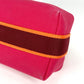 HERMES Bride Black PM Pouch, Vanity Bag, Canvas Handbag, Women's, Pink
