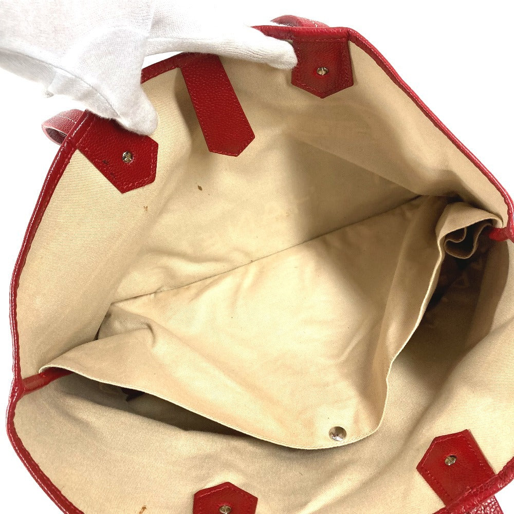 CHANEL セントラルステーション 肩掛け ショルダーバッグ カバン トートバッグ PVC/レザー レディース レッド