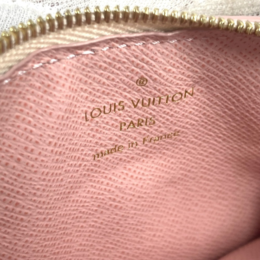 LOUIS VUITTON N60498 Damier Azur Porto Carte Rectove Card Case Business Card Holder Pass Case Wallet Fragment Case Coin Case Damier Azur Canvas Unisex Pink