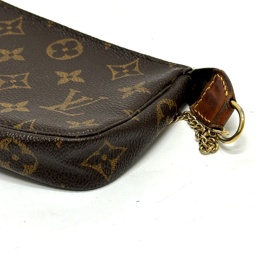LOUIS VUITTON M58009 モノグラム ミニポシェットアクセソワール ポシェット カバン ポーチ チェーン アクセサリーポーチ ハンドバッグ モノグラムキャンバス レディース ブラウン - brandshop-reference