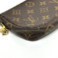 LOUIS VUITTON M58009 モノグラム ミニポシェットアクセソワール ポシェット カバン ポーチ チェーン アクセサリーポーチ ハンドバッグ モノグラムキャンバス レディース ブラウン - brandshop-reference