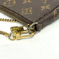LOUIS VUITTON M58009 モノグラム ミニポシェットアクセソワール ポシェット カバン ポーチ チェーン アクセサリーポーチ ハンドバッグ モノグラムキャンバス レディース ブラウン - brandshop-reference
